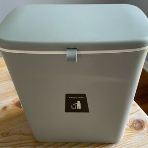 Sleek Gray Compost Bin